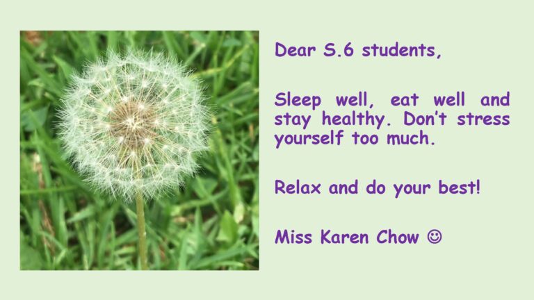 Sleep well, eat well and stay healthy…